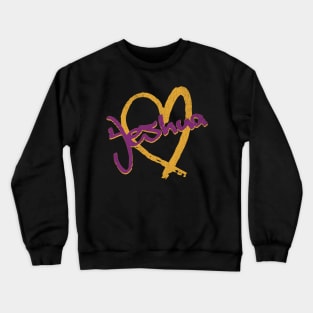 I Love Yeshua Vintage 80's & 90' Purple and Yellow Crewneck Sweatshirt